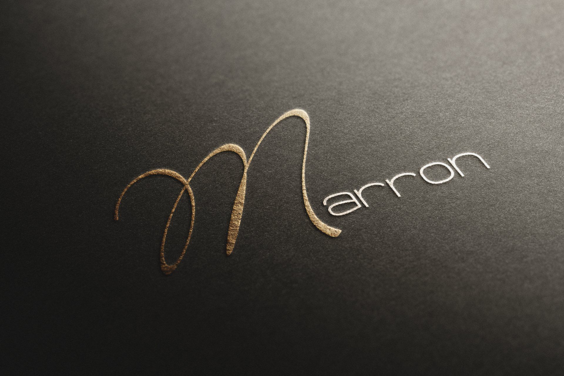 Marron — logo & huisstijl — grafisch ontwerp door Helder Ontwerp