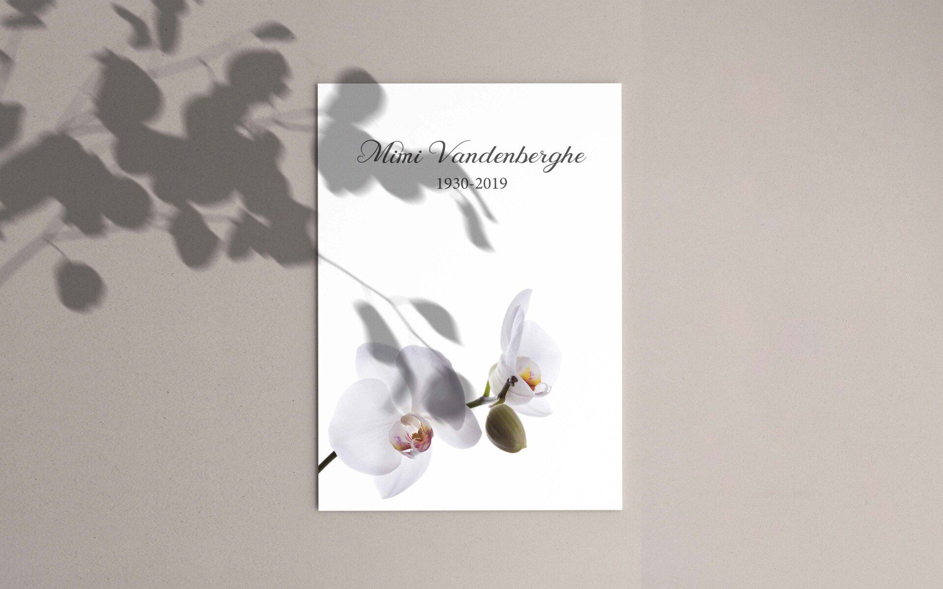Rouwdrukwerk — laatste herinnering